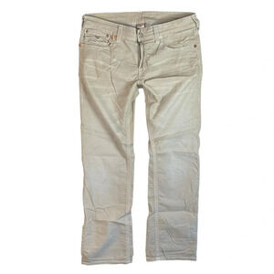MJ56 Men’s True Religion Designer RICKY Straight Leg Corduroy Pants 36x34